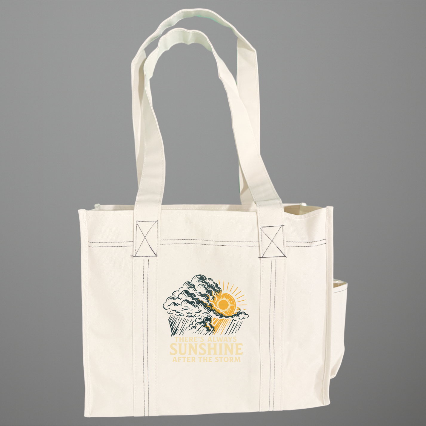 There's Always Sunshine After the Storm healing and motivational Tote Bag - Hope & Healing Uplifting Tote Bag by OFAPOD