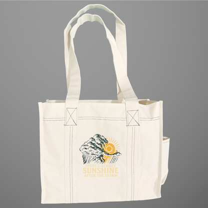 There's Always Sunshine After the Storm healing and motivational Tote Bag - Hope & Healing Uplifting Tote Bag by OFAPOD