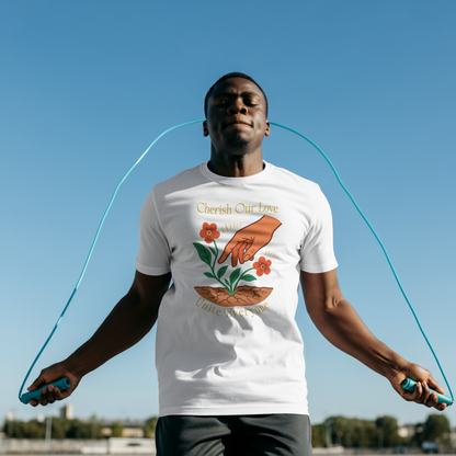 The Power of Love – Outstretched Hand & New Sprout T-Shirt | OFAPOD Love & Unity Collection